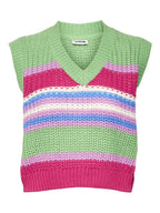Noisy May MULTI-COLOURED KNITTED TOP