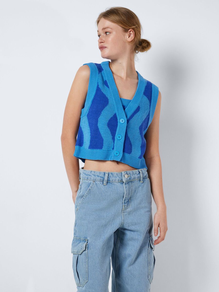 Noisy May SLEEVELESS KNITTED CARDIGAN