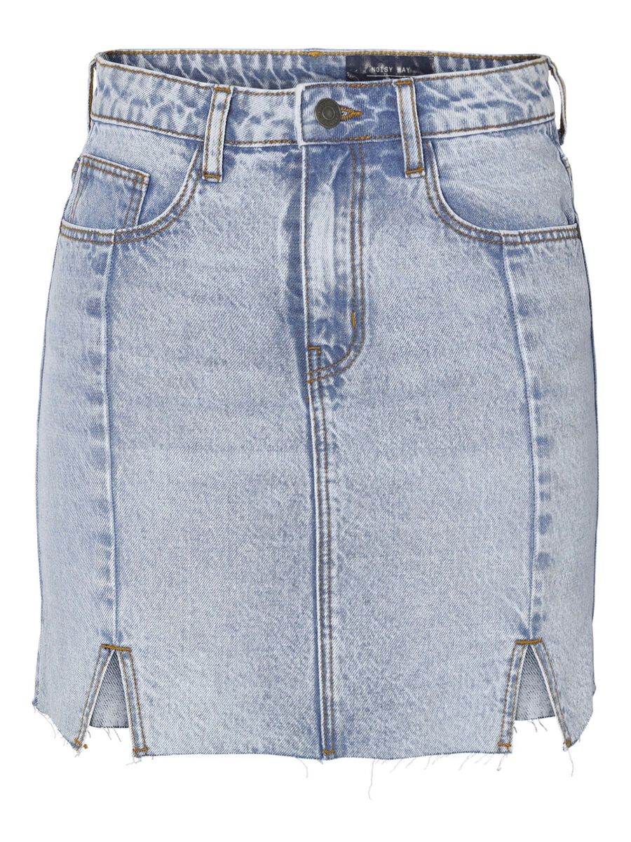 Noisy May HIGH WAISTED SLIT DENIM SKIRT