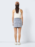 Noisy May HIGH WAISTED SLIT DENIM SKIRT
