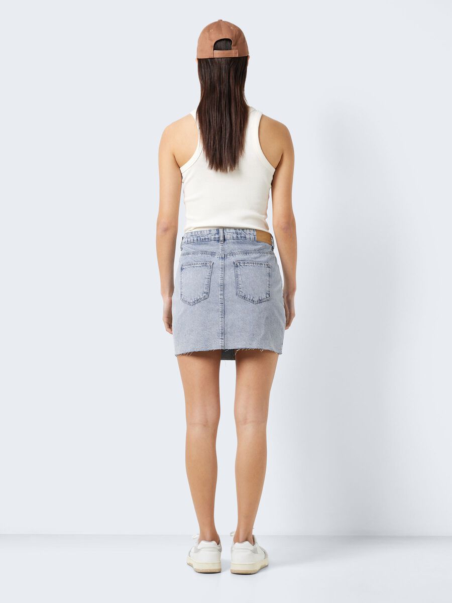 Noisy May HIGH WAISTED SLIT DENIM SKIRT