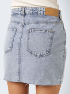 Noisy May HIGH WAISTED SLIT DENIM SKIRT