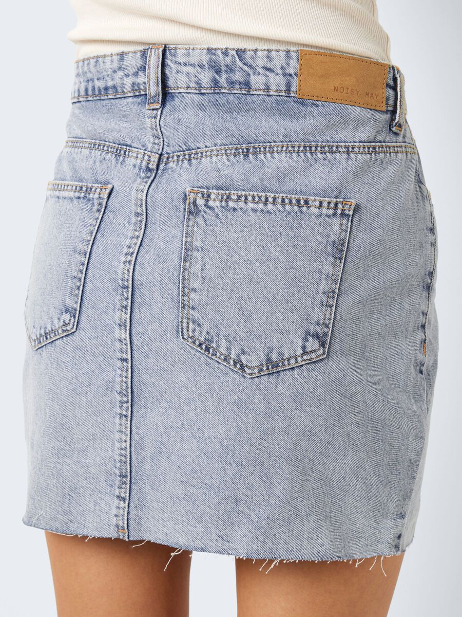 Noisy May HIGH WAISTED SLIT DENIM SKIRT