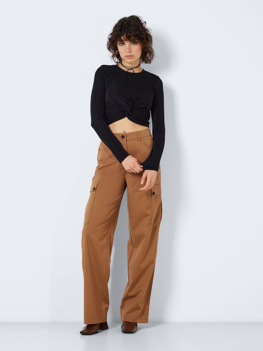 Noisy May LONG SLEEVED KNOT DETAIL TOP
