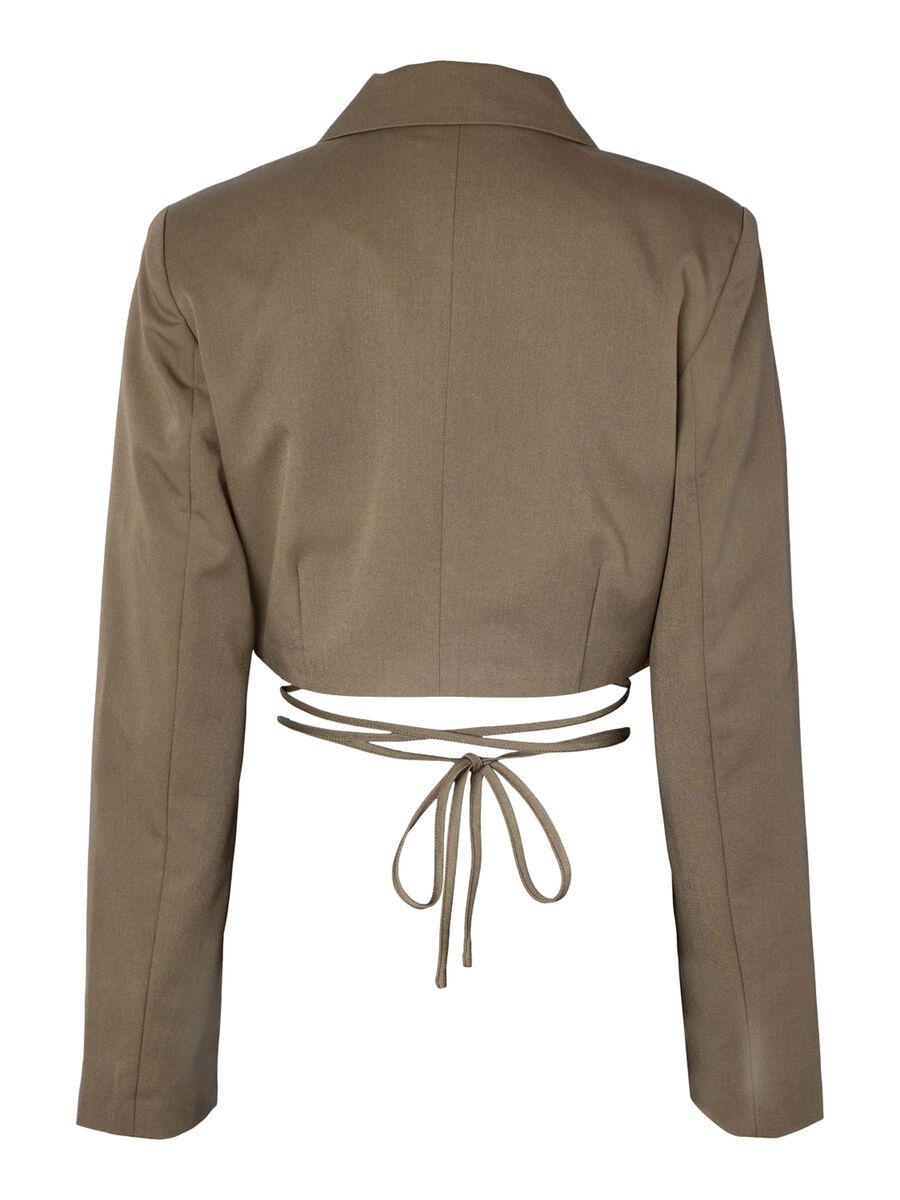 Noisy May CROPPED TIE STRING BLAZER