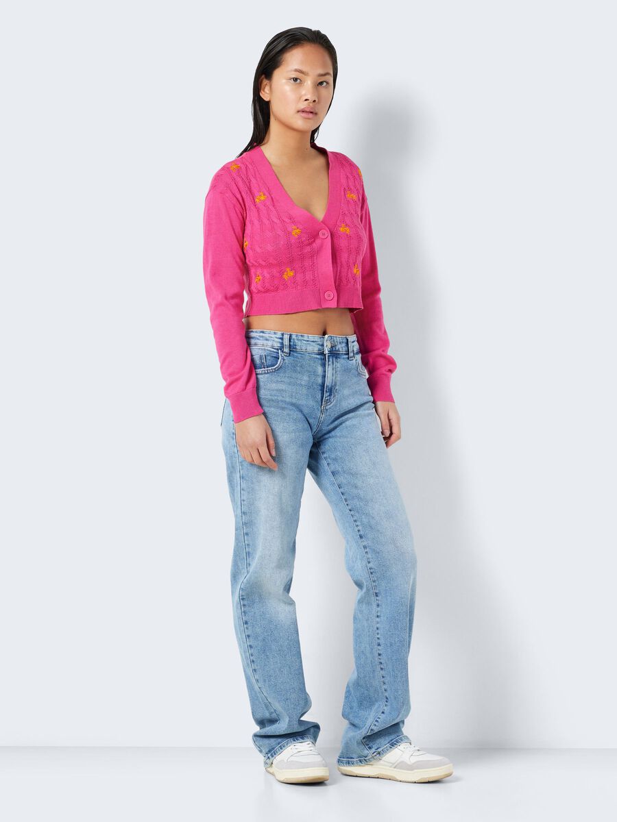 Noisy May EMBROIDERED CARDIGAN