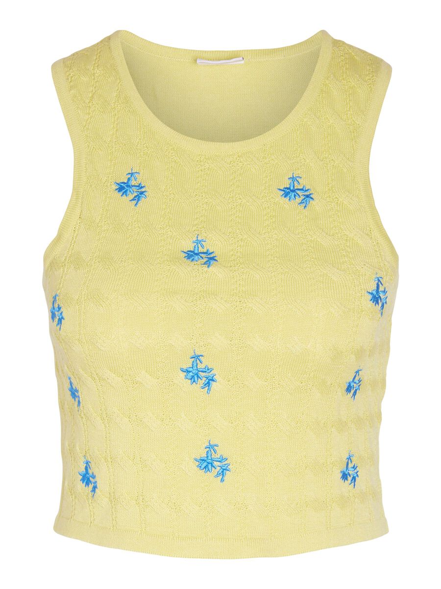 Noisy May EMBROIDERED KNITTED TOP