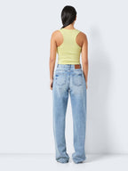 Noisy May EMBROIDERED KNITTED TOP