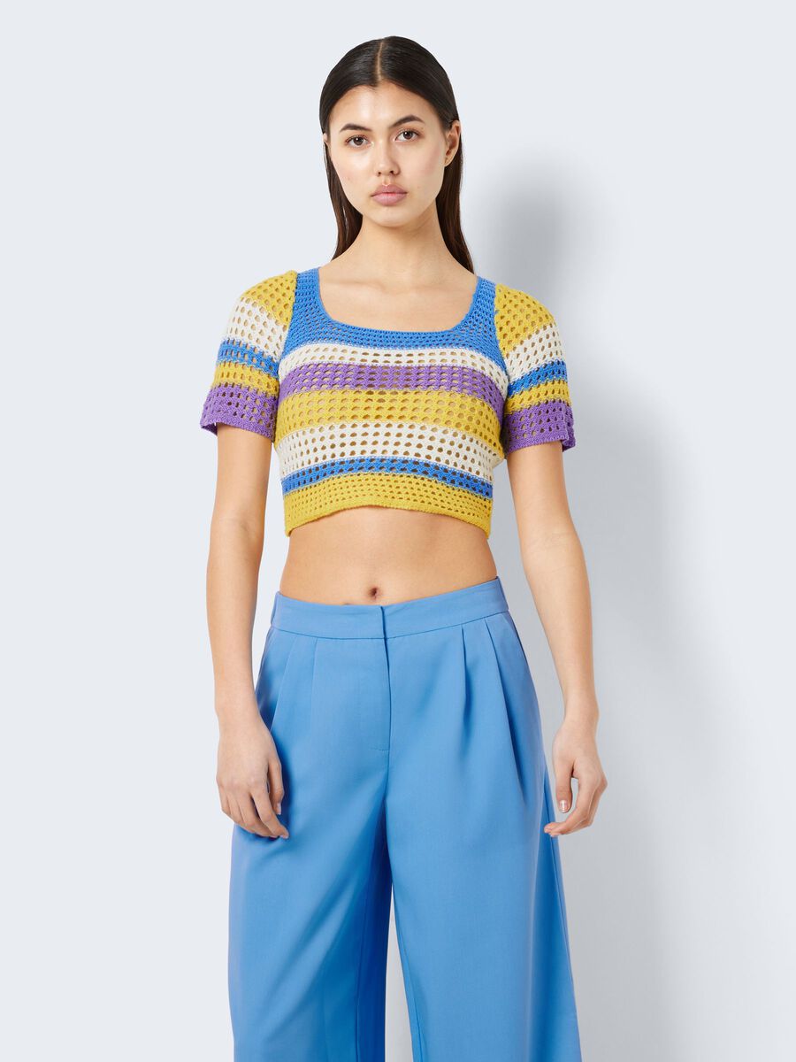 Noisy May CROCHET-LIKE TOP