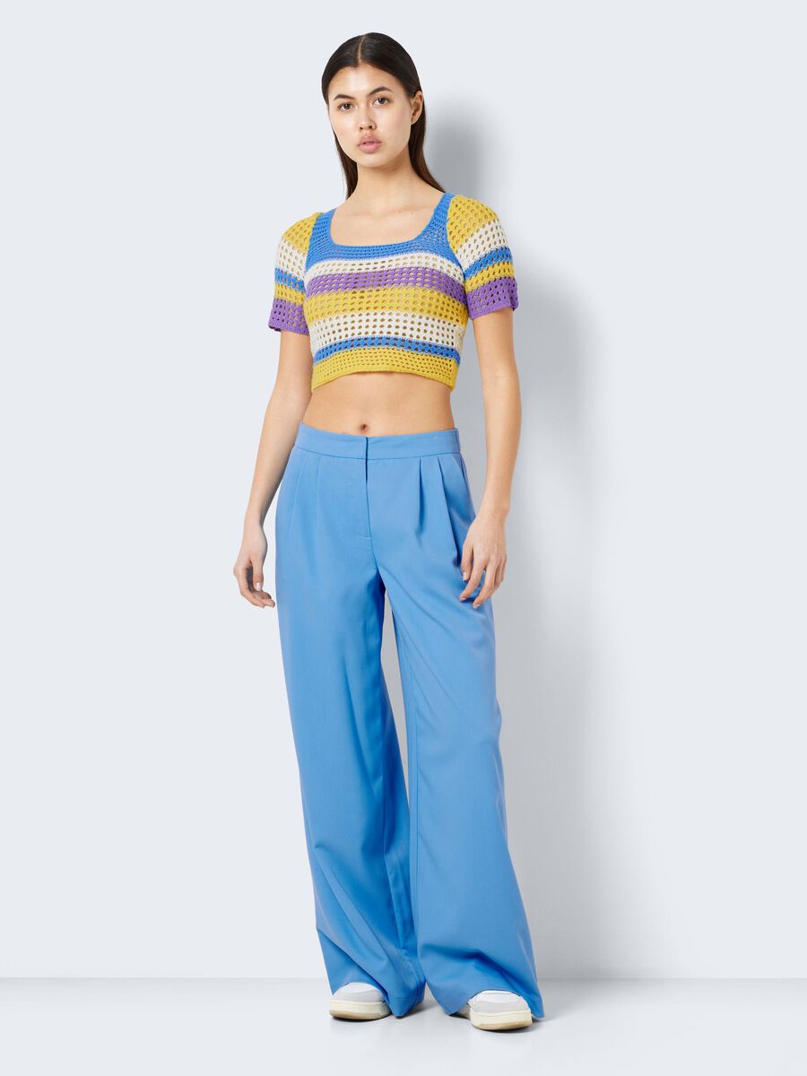 Noisy May CROCHET-LIKE TOP