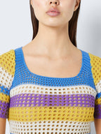 Noisy May CROCHET-LIKE TOP