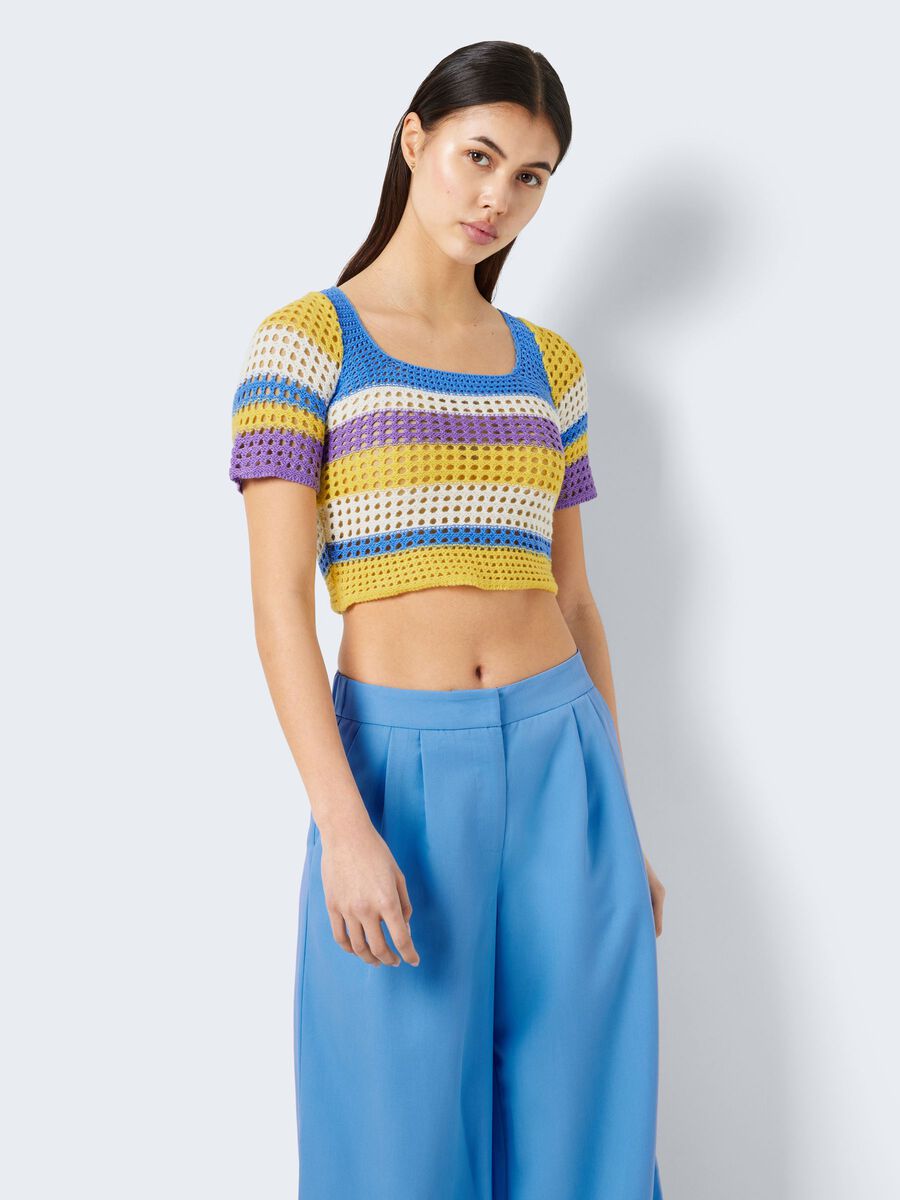 Noisy May CROCHET-LIKE TOP