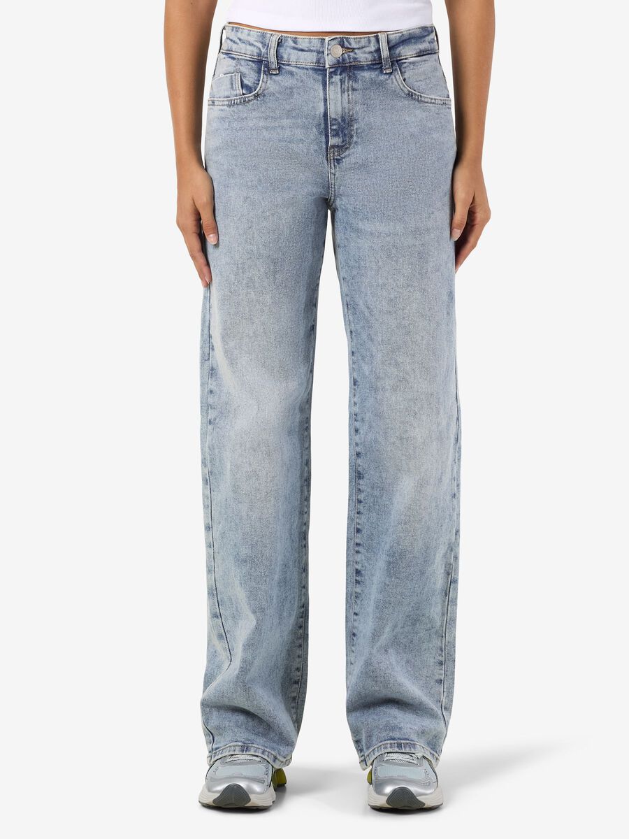 Noisy May NMYOLANDA NORMAL WAISTED WIDE LEG JEANS