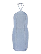 Noisy May HALTERNECK DENIM DRESS