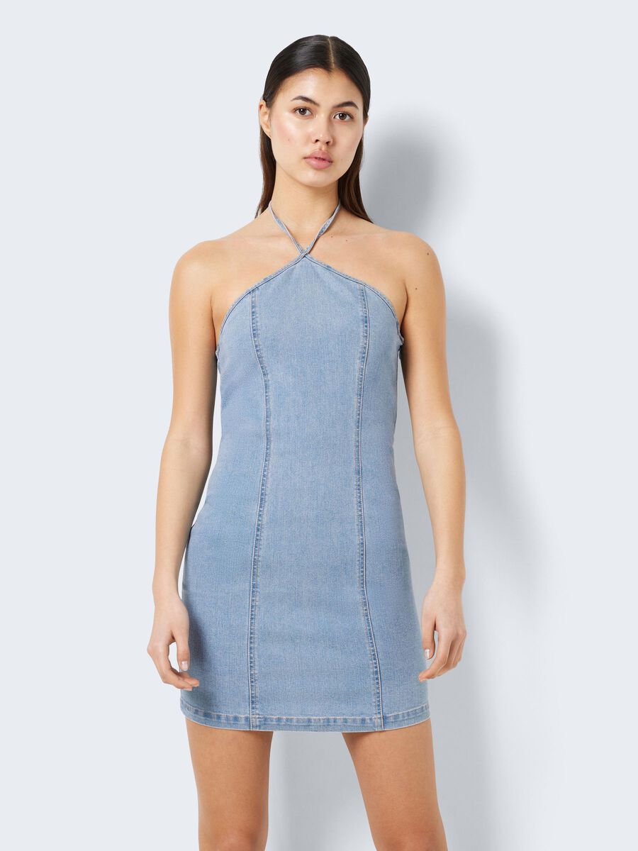 Noisy May HALTERNECK DENIM DRESS