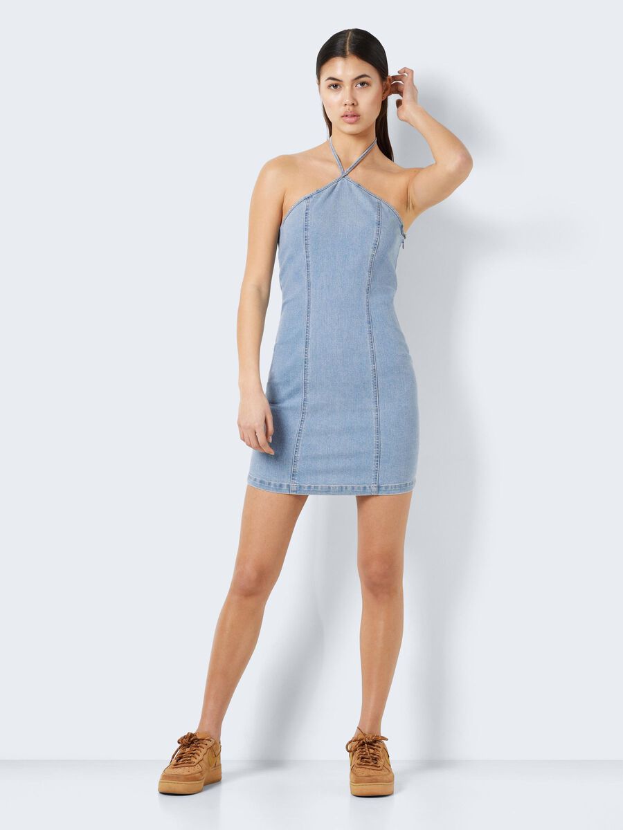 Noisy May HALTERNECK DENIM DRESS