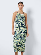 Noisy May PRINTED MIDI DRESS