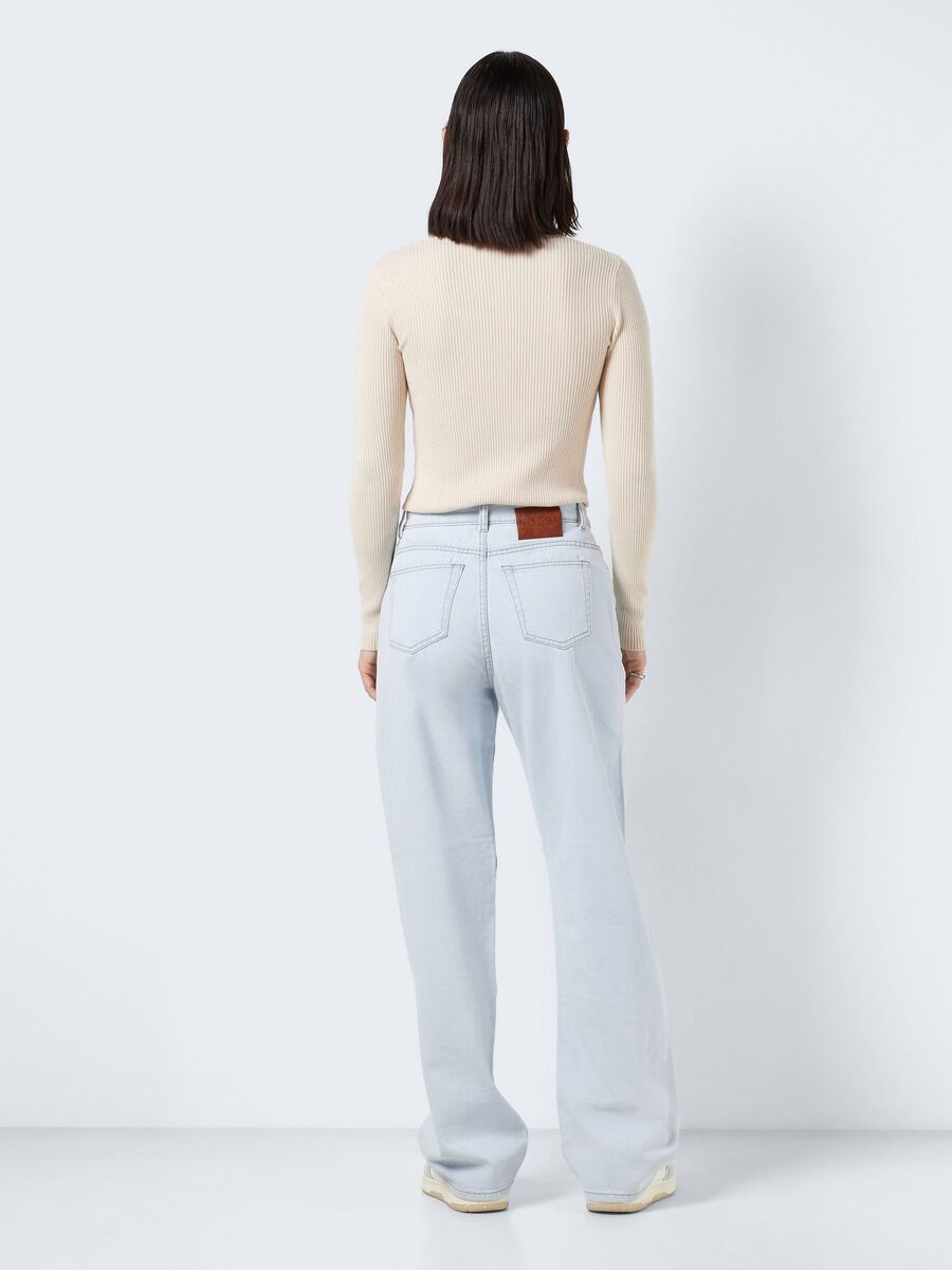 Noisy May NMJOSIE PLEATED HIGH WAISTED JEANS