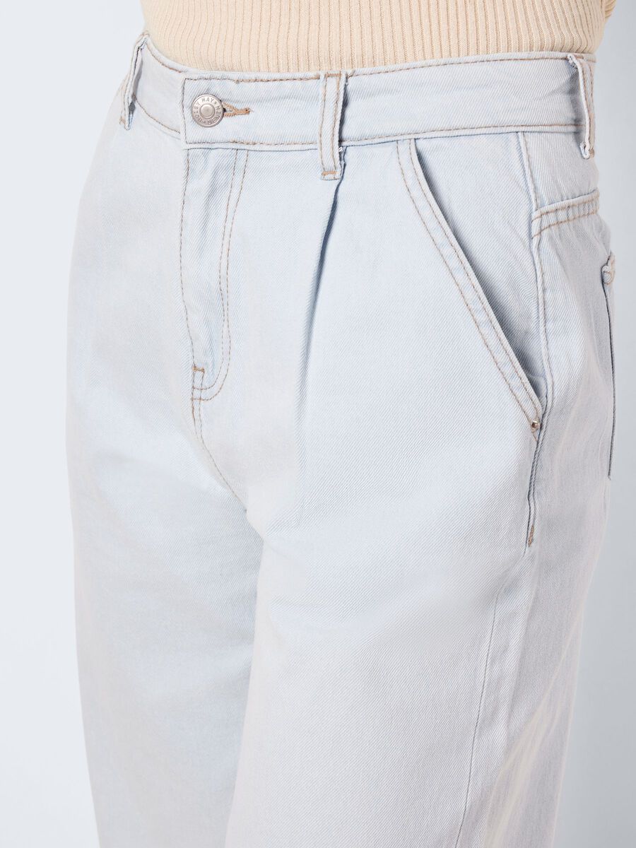 Noisy May NMJOSIE PLEATED HIGH WAISTED JEANS