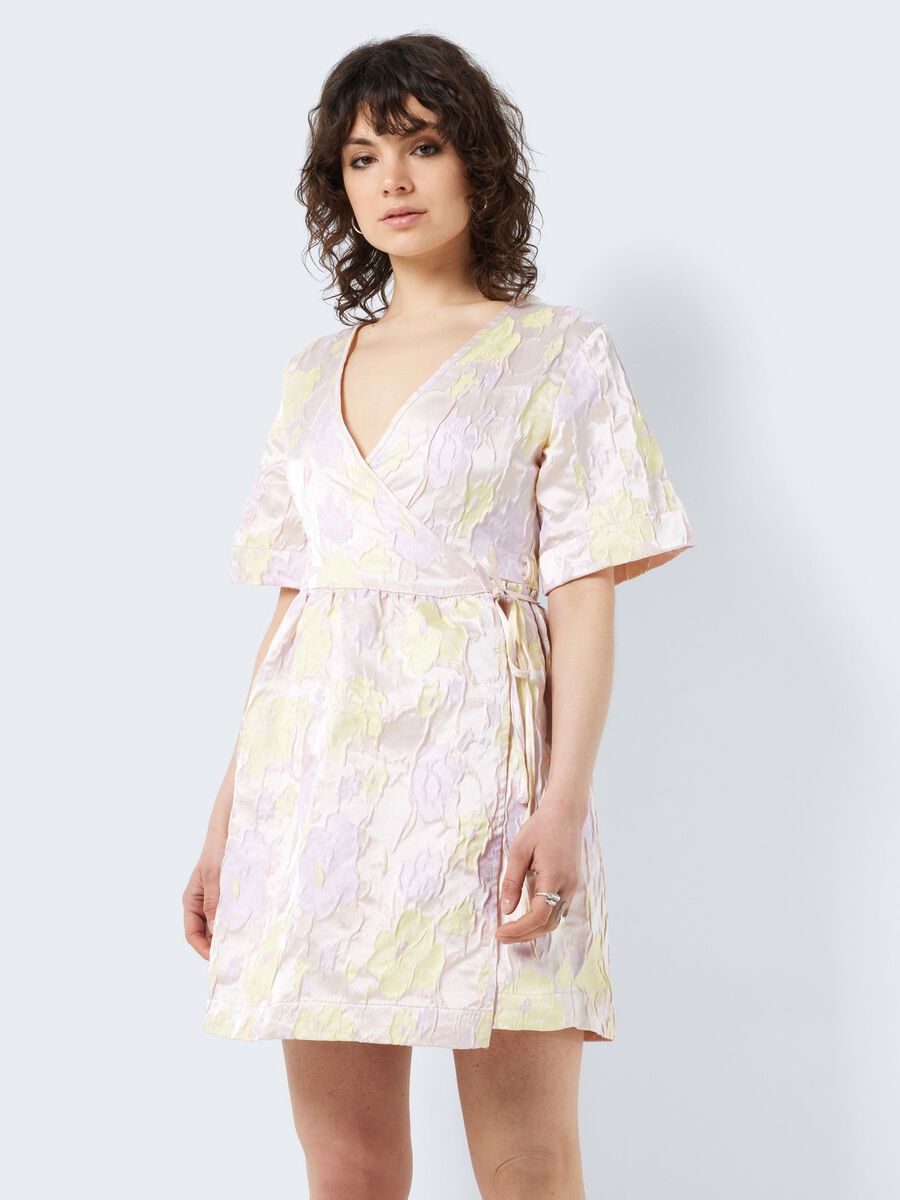 Noisy May TEXTURED WRAP DRESS