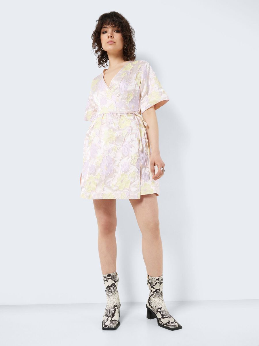Noisy May TEXTURED WRAP DRESS