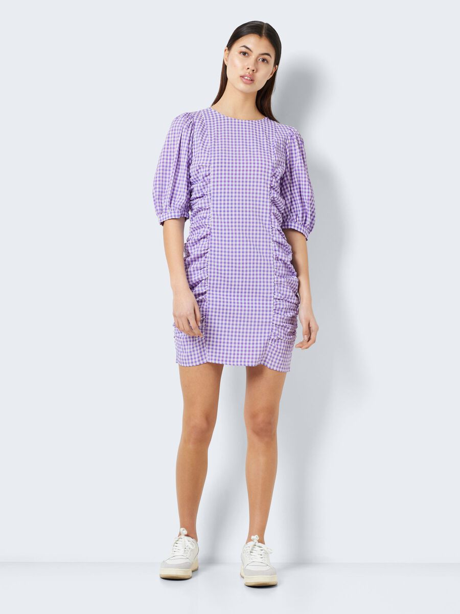 Noisy May SHORT CHEQUERED DRESS