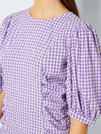 Noisy May SHORT CHEQUERED DRESS