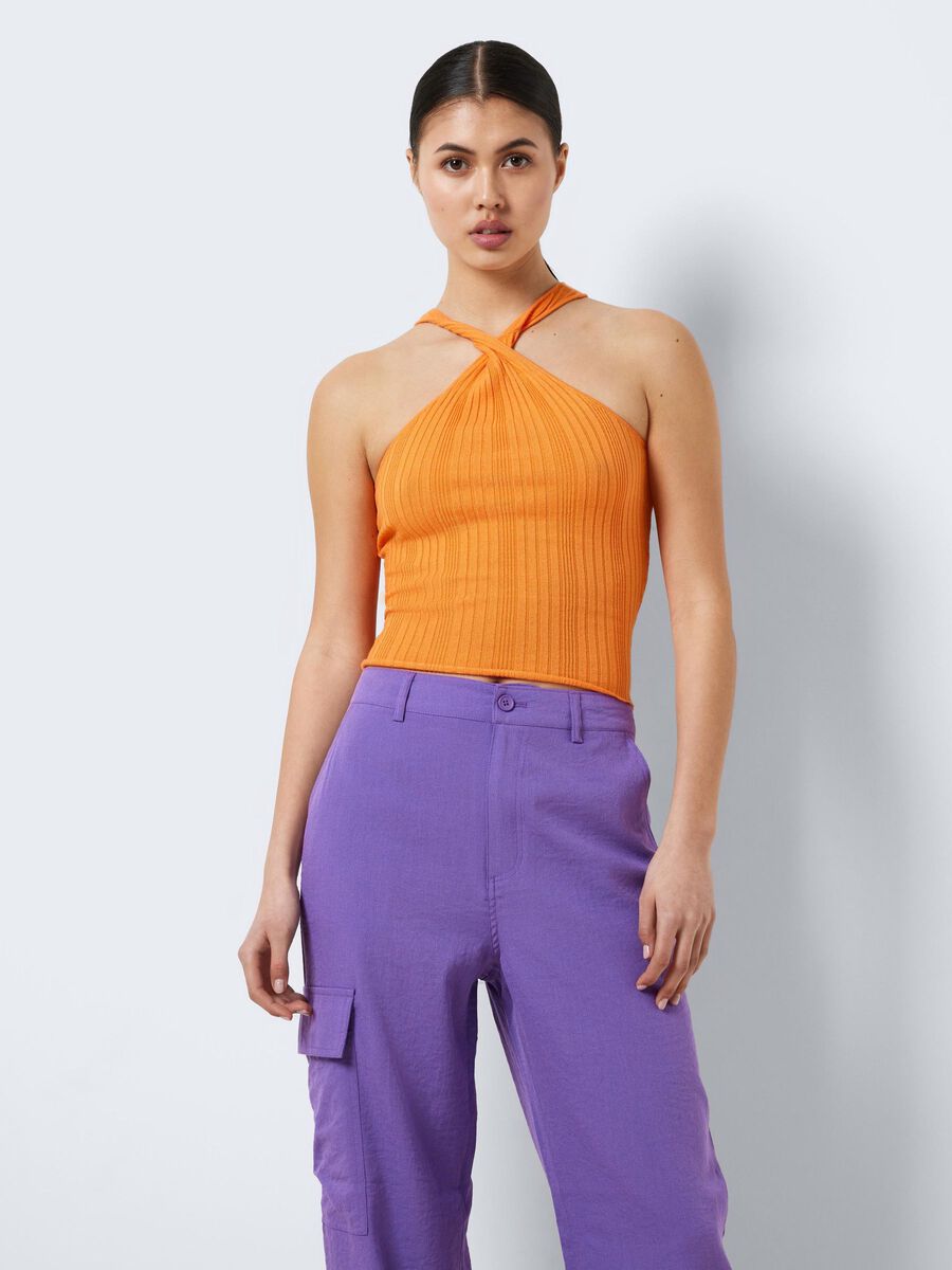 Noisy May KNITTED HALTER NECK TOP
