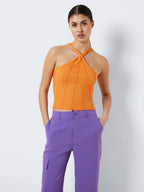 Noisy May KNITTED HALTER NECK TOP