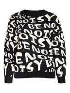 Noisy May CURVE LOGO KNITTED PULLOVER