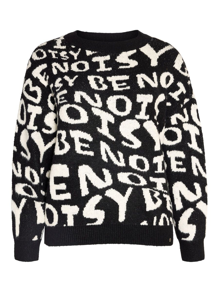 Noisy May CURVE LOGO KNITTED PULLOVER