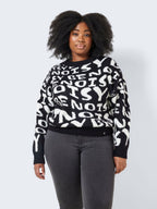 Noisy May CURVE LOGO KNITTED PULLOVER