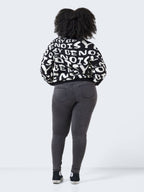 Noisy May CURVE LOGO KNITTED PULLOVER
