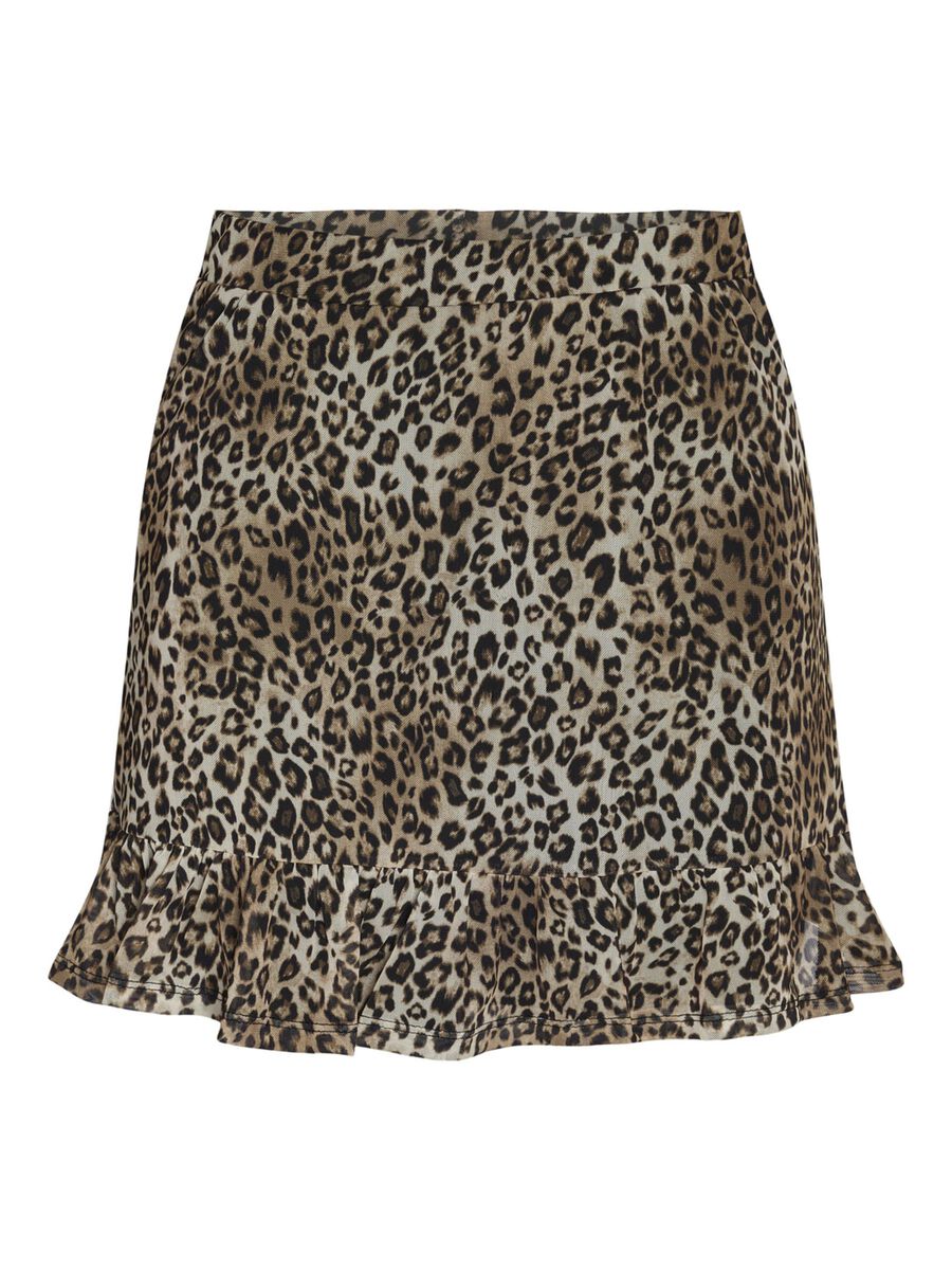 Noisy May SHORT LEOPARD PRINTED SKIRT