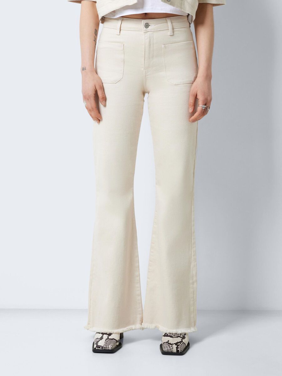 Noisy May NMNAT HIGH WAISTED FLARED JEANS