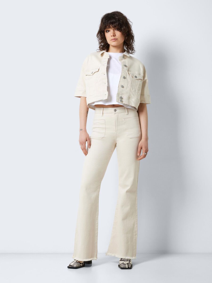 Noisy May NMNAT HIGH WAISTED FLARED JEANS