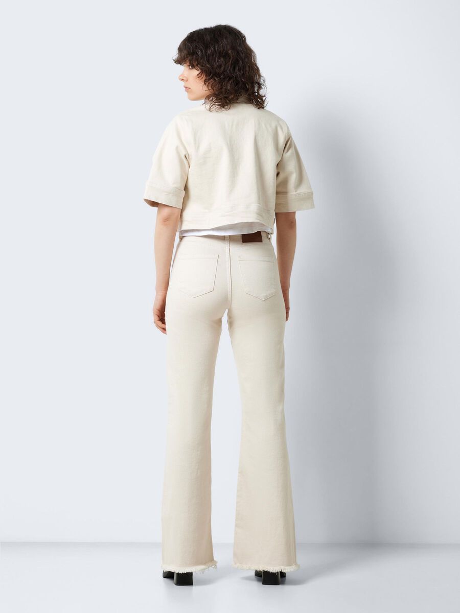 Noisy May NMNAT HIGH WAISTED FLARED JEANS