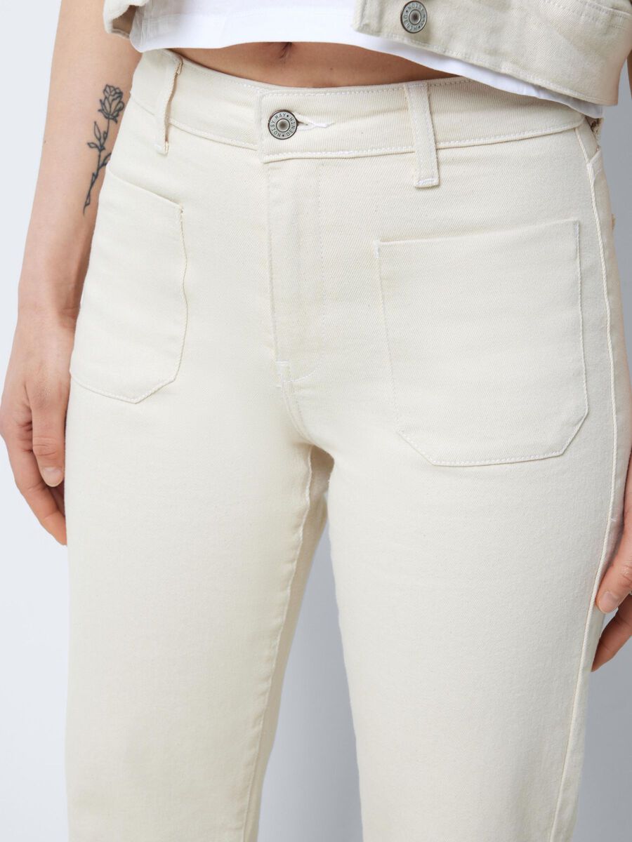 Noisy May NMNAT HIGH WAISTED FLARED JEANS