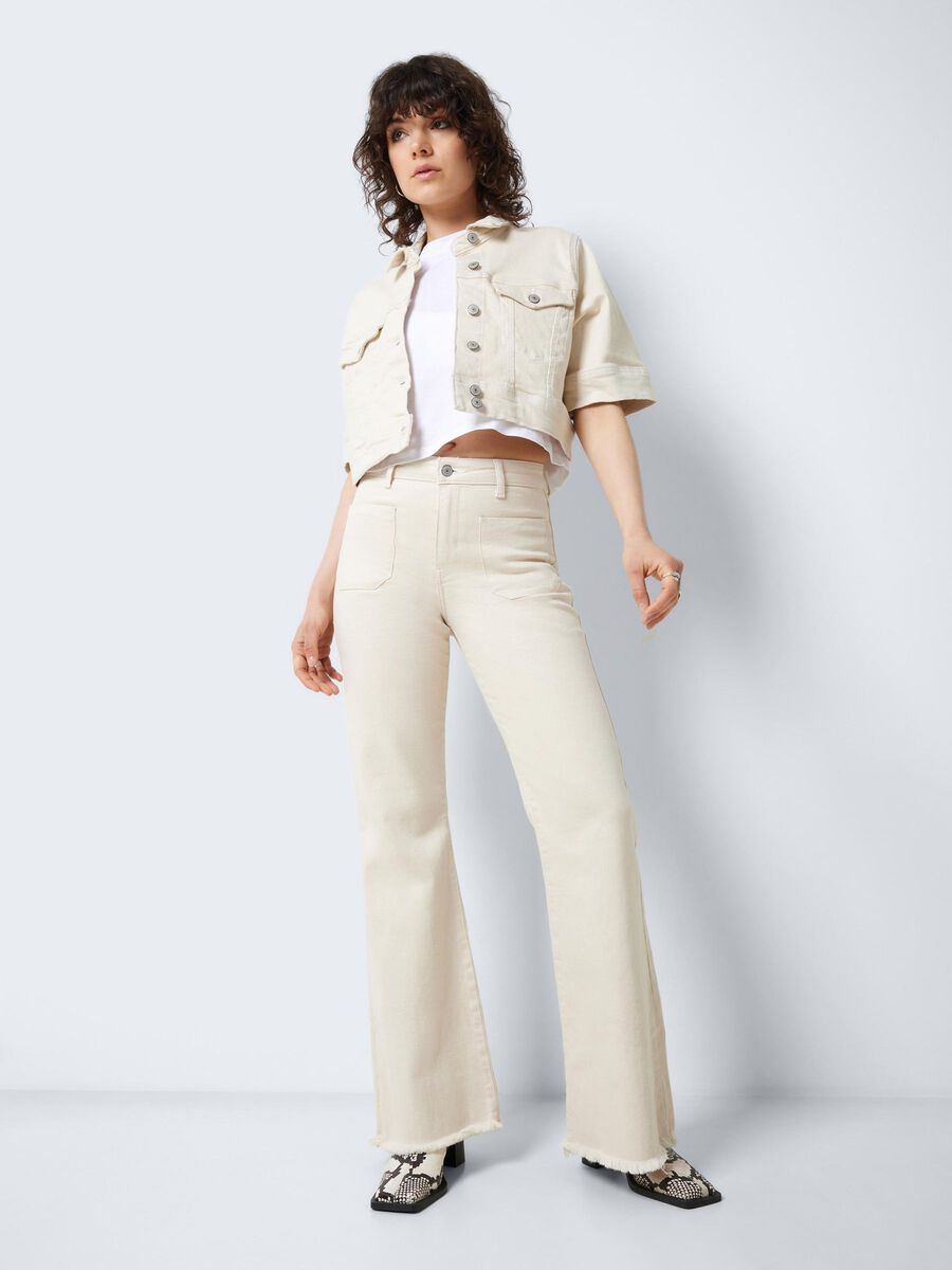 Noisy May NMNAT HIGH WAISTED FLARED JEANS