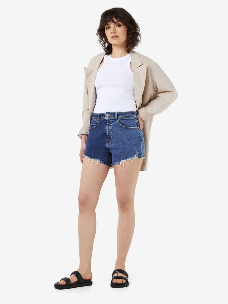 Noisy May MULTI-COLOURED DENIM SHORTS