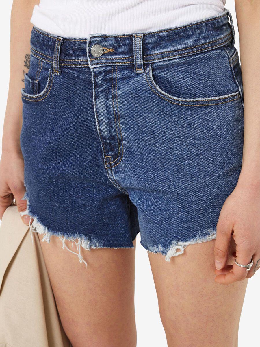 Noisy May MULTI-COLOURED DENIM SHORTS