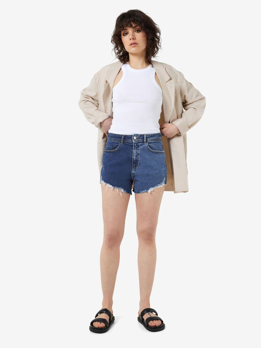 Noisy May MULTI-COLOURED DENIM SHORTS