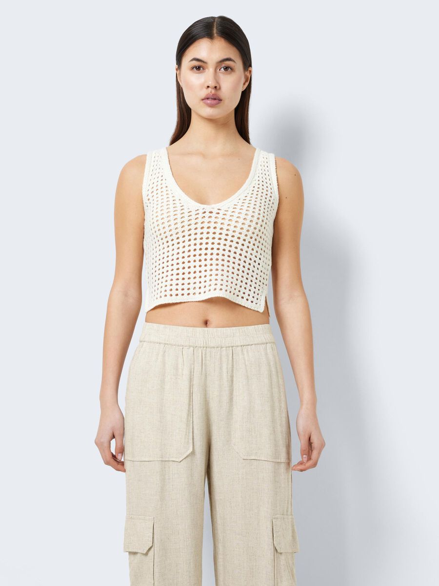 Noisy May KNITTED V-NECK TOP