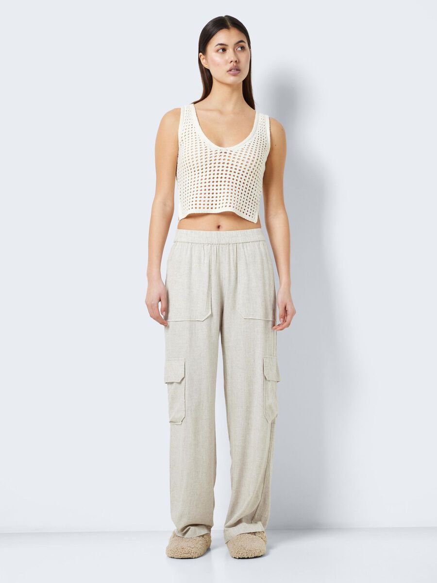 Noisy May KNITTED V-NECK TOP