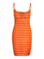 Noisy May STRIPED MINI DRESS
