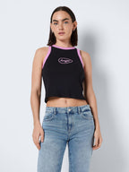 Noisy May EMBROIDERED SLEEVELESS TOP