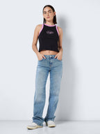 Noisy May EMBROIDERED SLEEVELESS TOP