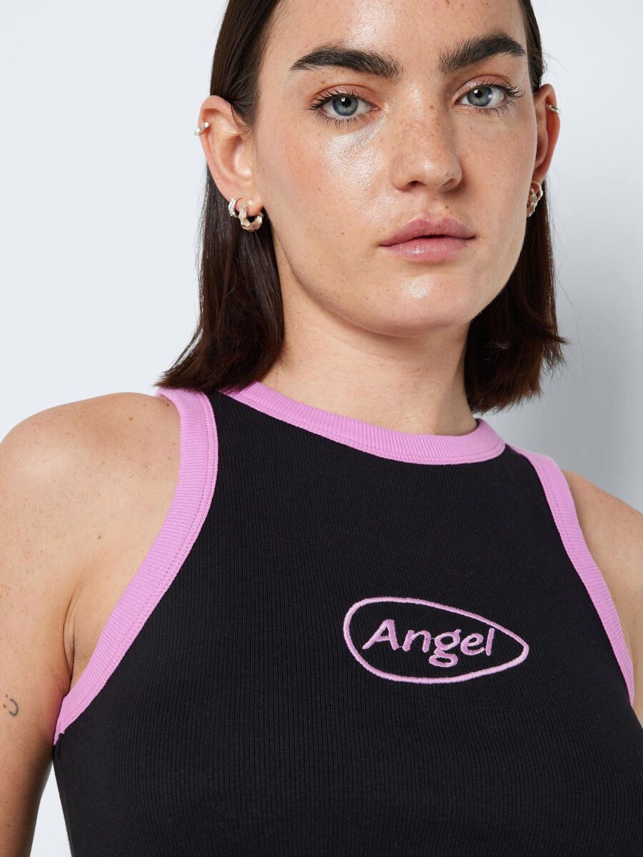 Noisy May EMBROIDERED SLEEVELESS TOP
