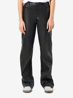 Noisy May HIGH WAISTED FAUX LEATHER TROUSERS