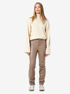 Noisy May CROPPED FAUX LEATHER TROUSERS
